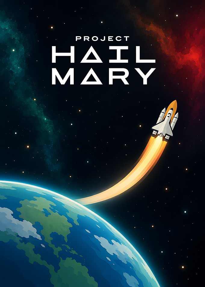 Project Hail Mary Space Poster