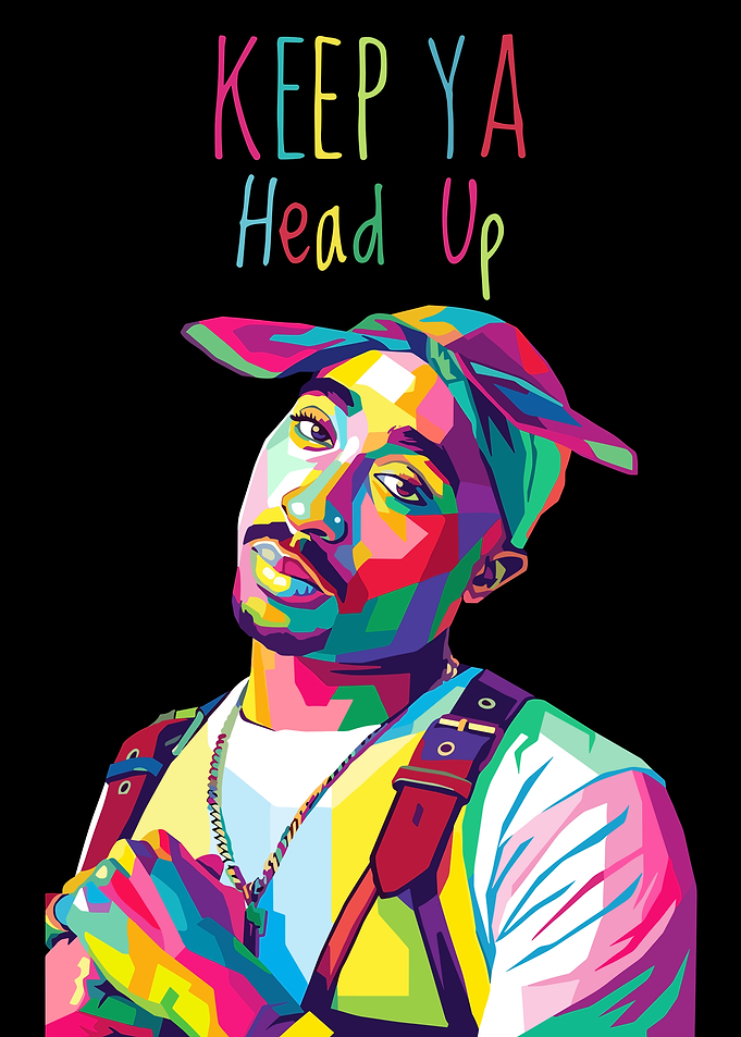 Tupac Shakur Pop Art Portrait