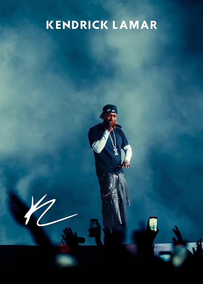 Kendrick Lamar Live Concert Poster