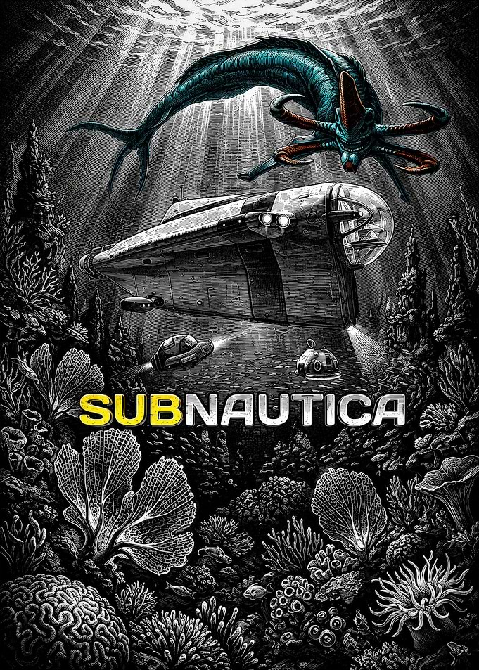 Subnautica Underwater Exploration Poster