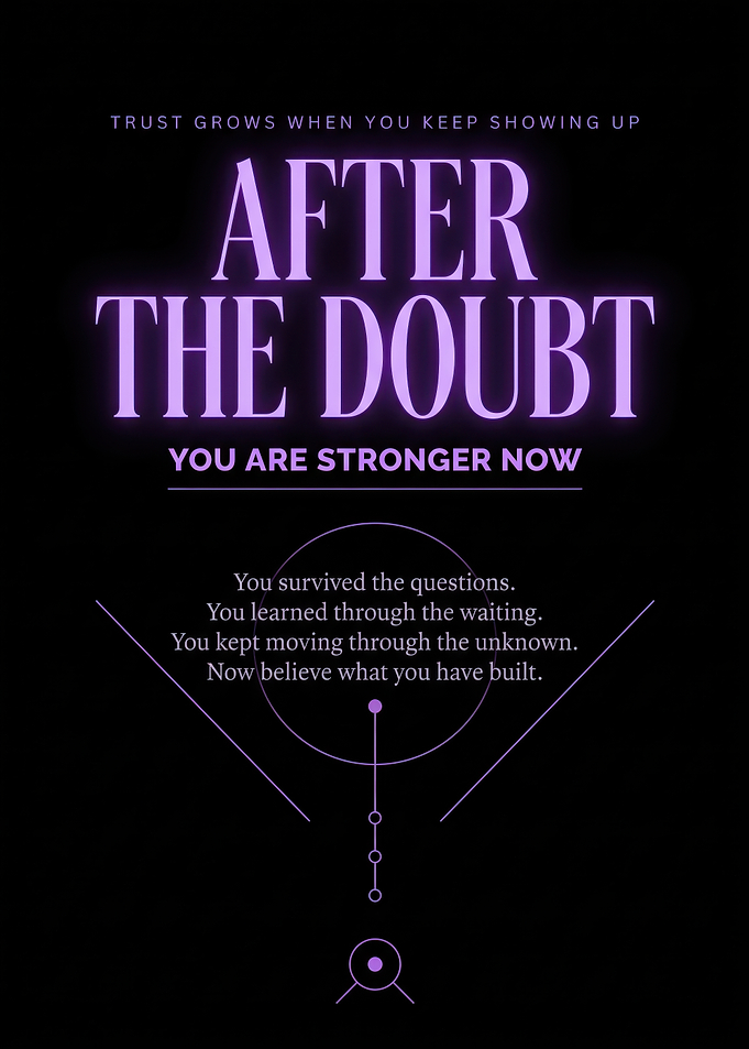 Inspirational Quote Poster After The Doubt