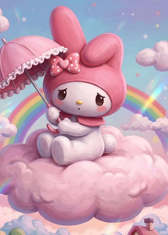 My Melody on a Pink Cloud