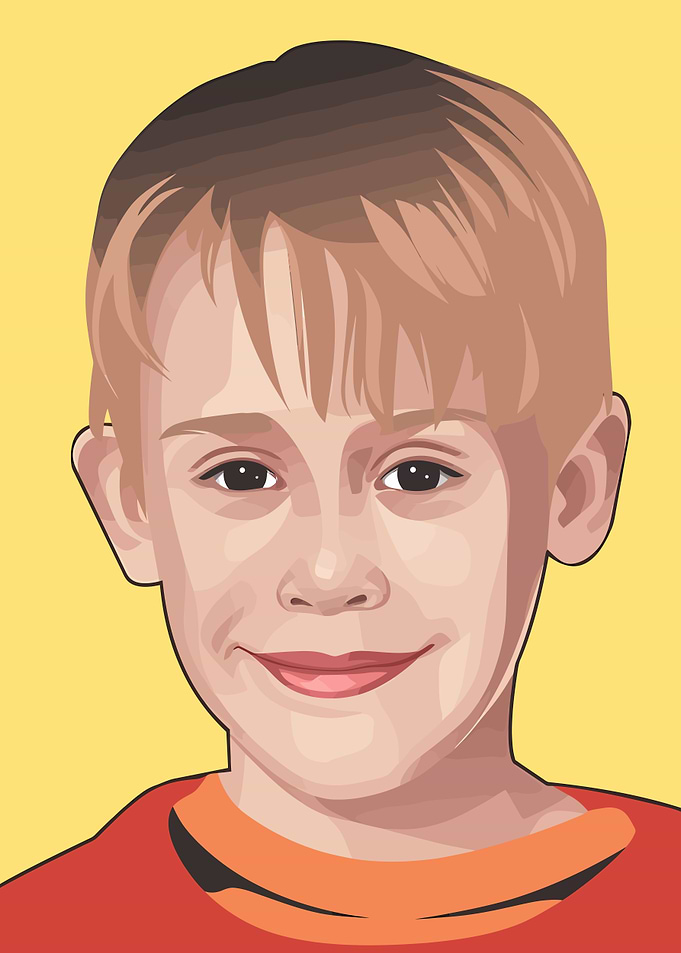 Kevin McCallister Vector Portrait