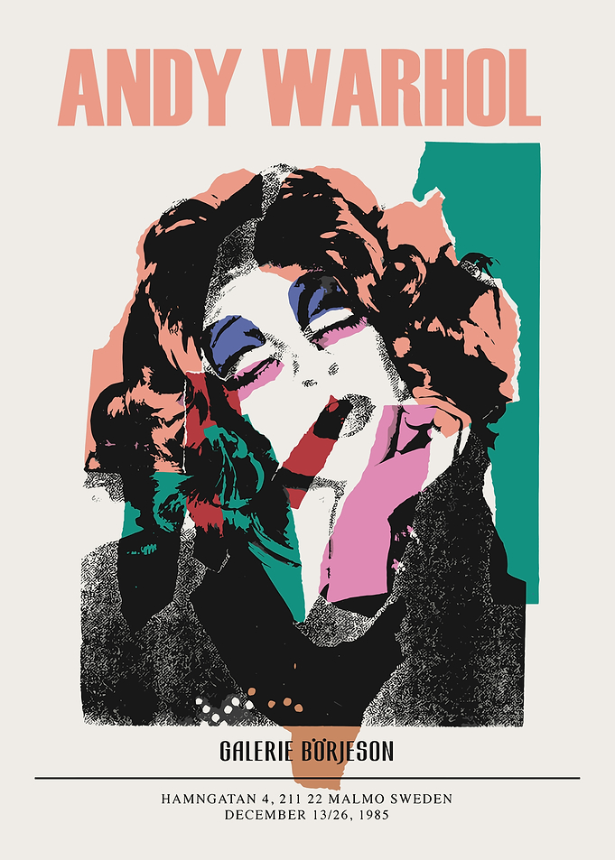 Andy Warhol Galerie Börjeson Exhibition Poster