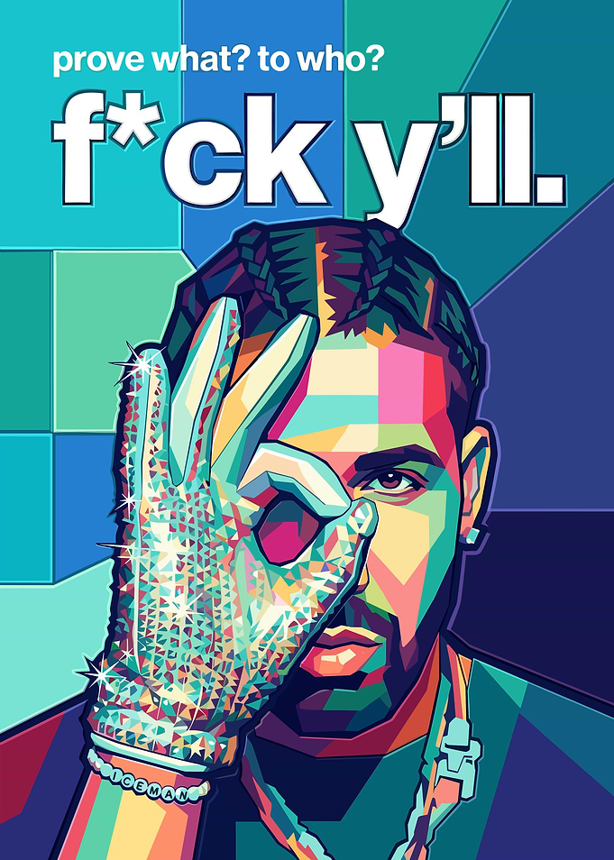 Drake Pop Art Poster