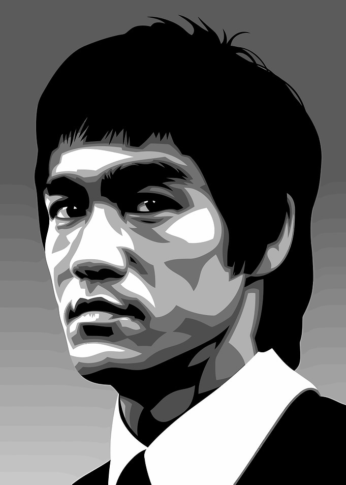 Bruce Lee Vector Portrait