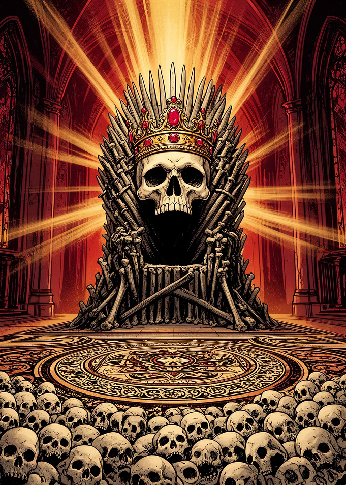Skull King on Bone Throne