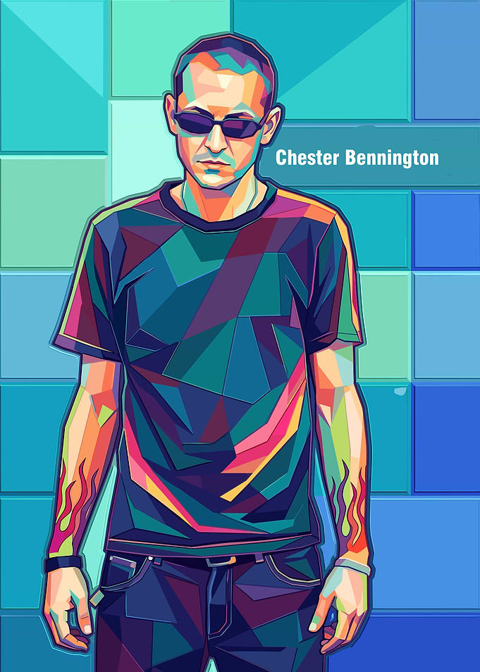 Chester Bennington Pop Art Portrait