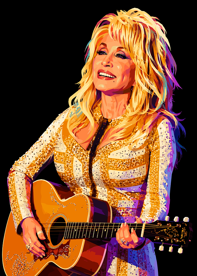 Dolly Parton Pop Art Portrait