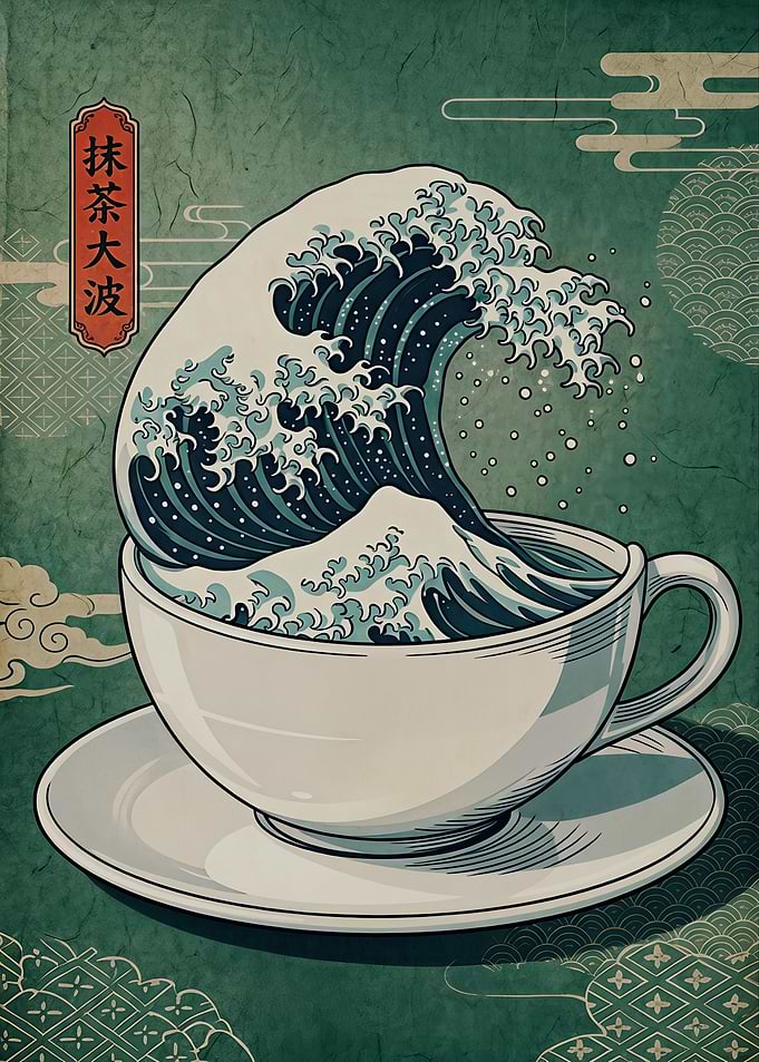 The Great Matcha Wave Cup