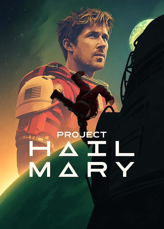 Project Hail Mary Space Poster
