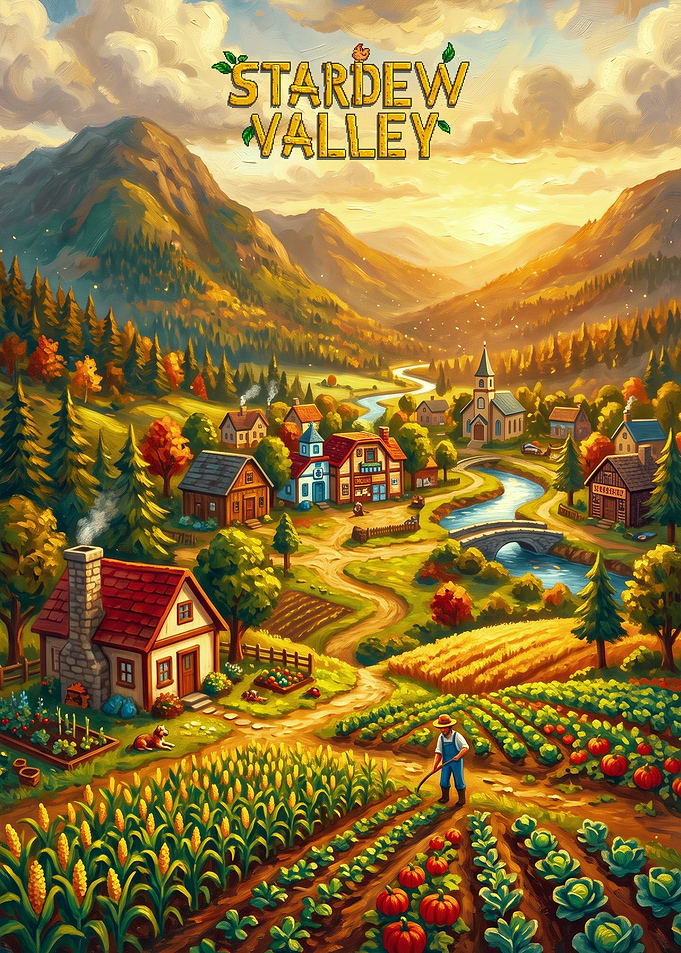 Stardew Valley Farm Landscape Art