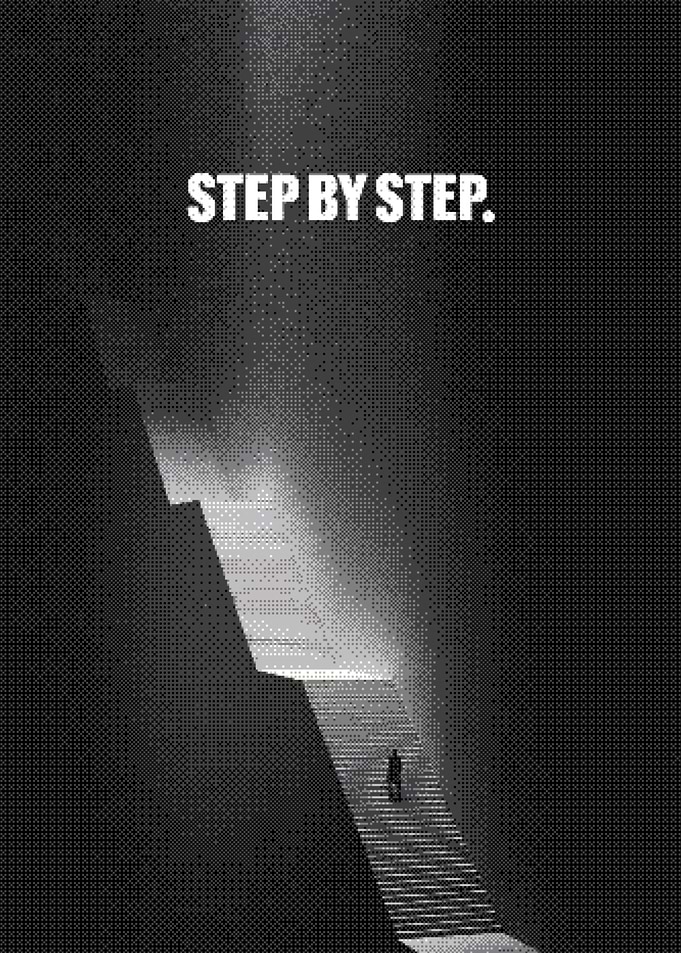 Step By Step Inspirational Poster