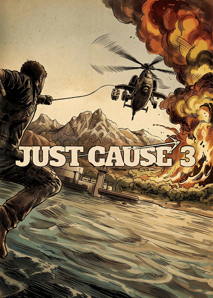 Just Cause 3 Action Poster