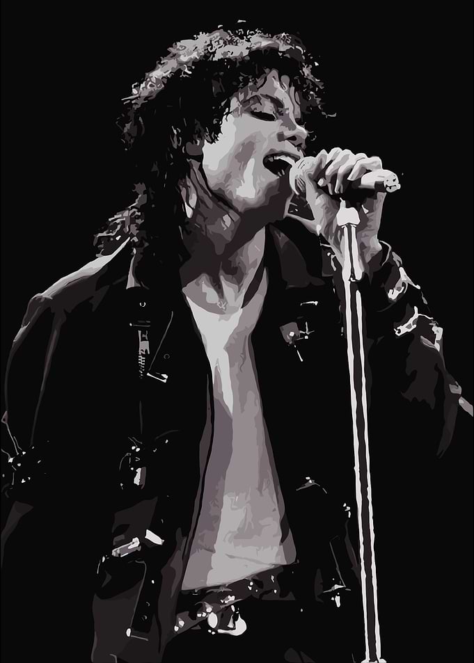 Michael Jackson Singing Performance Art