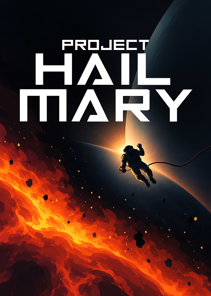 Project Hail Mary Space Poster