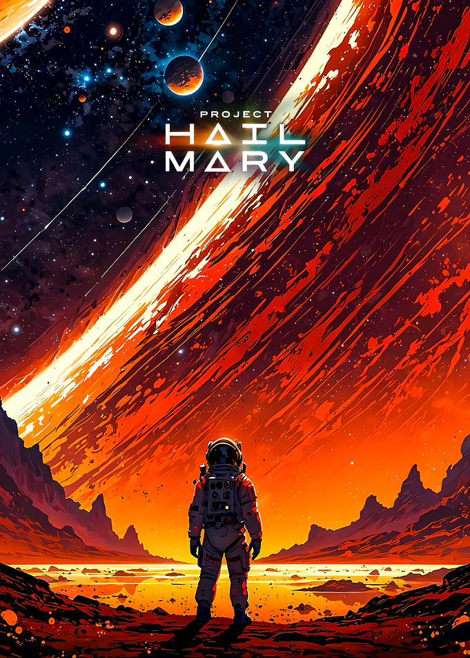 Project Hail Mary Space Poster