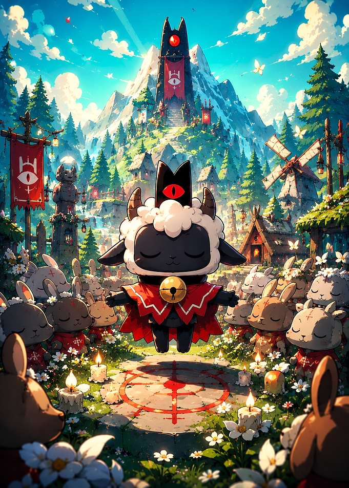 Cult of the Lamb Ritual Scene