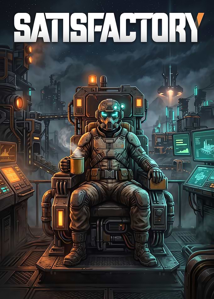 Satisfactory Game Industrial Astronaut Poster