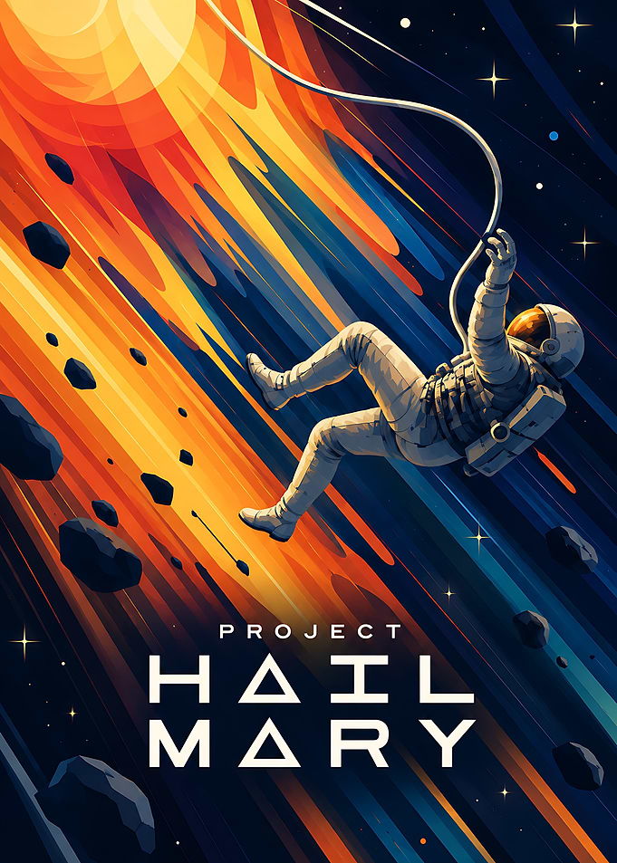 Project Hail Mary Space Poster
