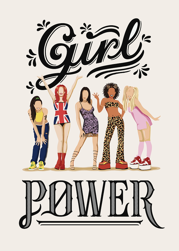 Spice Girls Girl Power Illustration