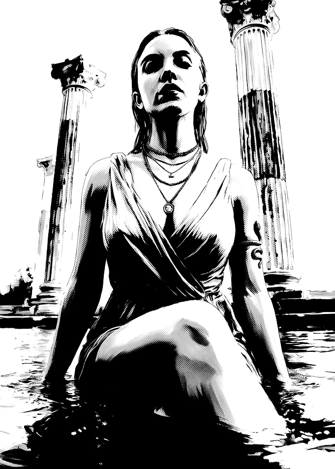 Goddess in Ancient Ruins