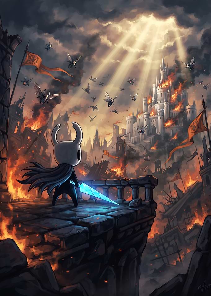 The Knight Facing the Burning Kingdom