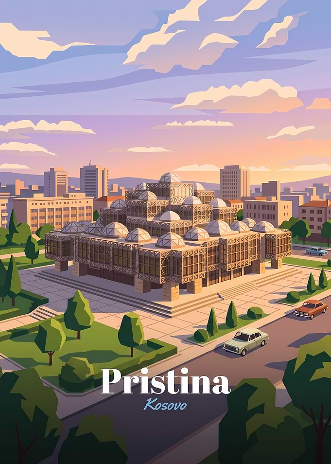 National Library of Kosovo in Pristina