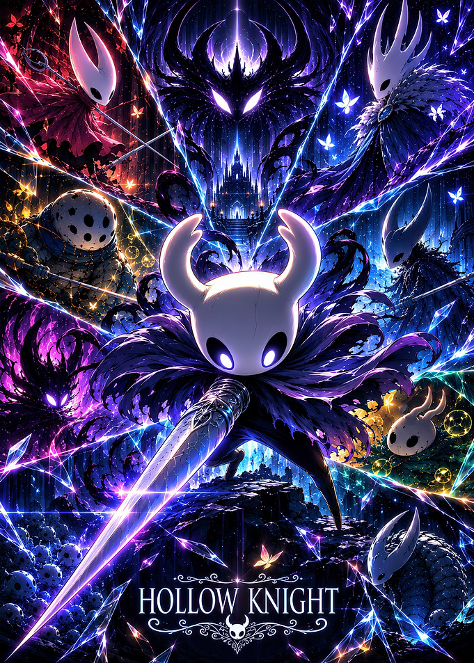 Hollow Knight Epic Character Collage
