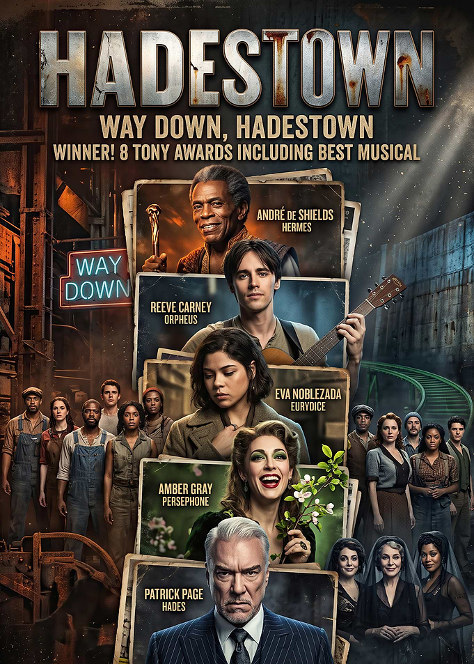 Hadestown Broadway Musical Promotional Poster