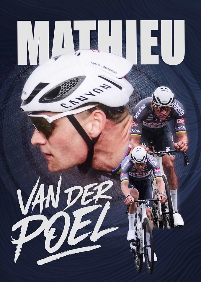 Mathieu van der Poel Cycling Poster