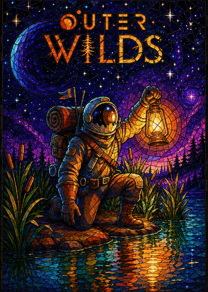 Outer Wilds Stained Glass Astronaut