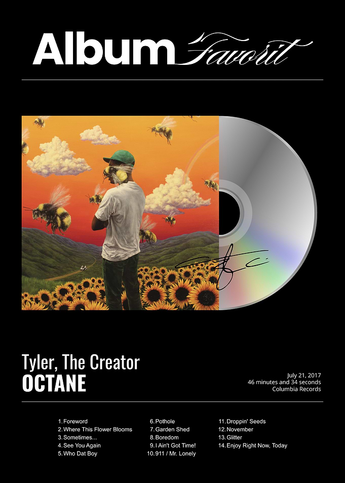 Tyler, The Creator Flower Boy Album Poster