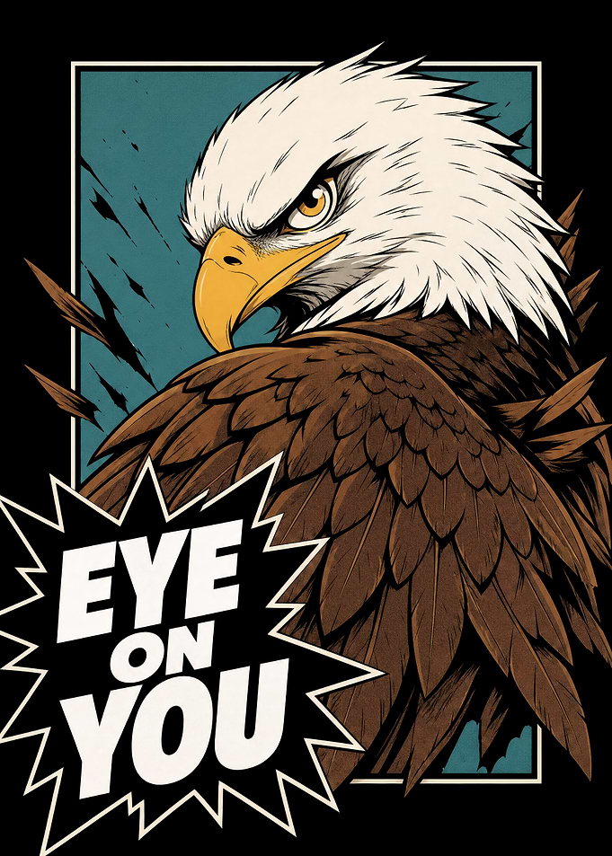 Eagle Eye on You Graphic Art