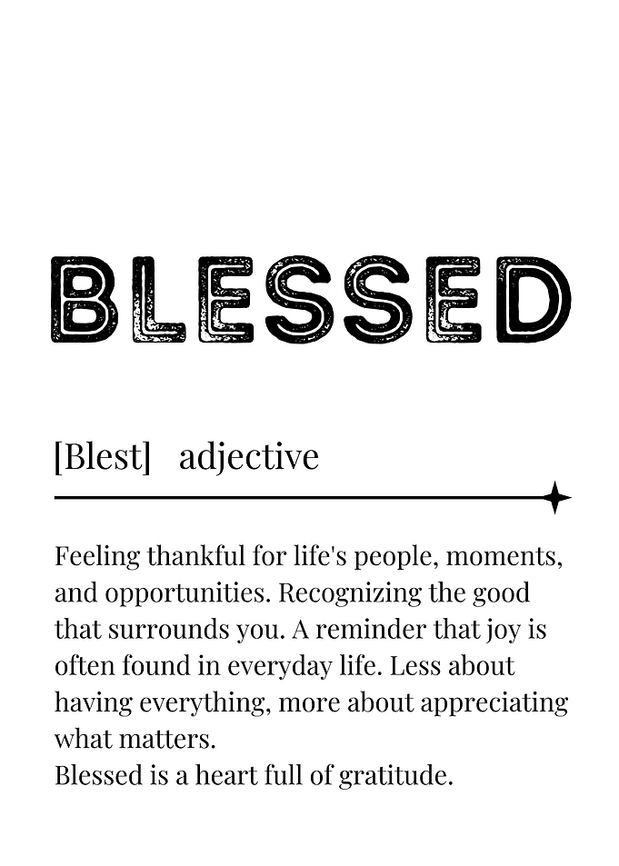 Blessed Definition