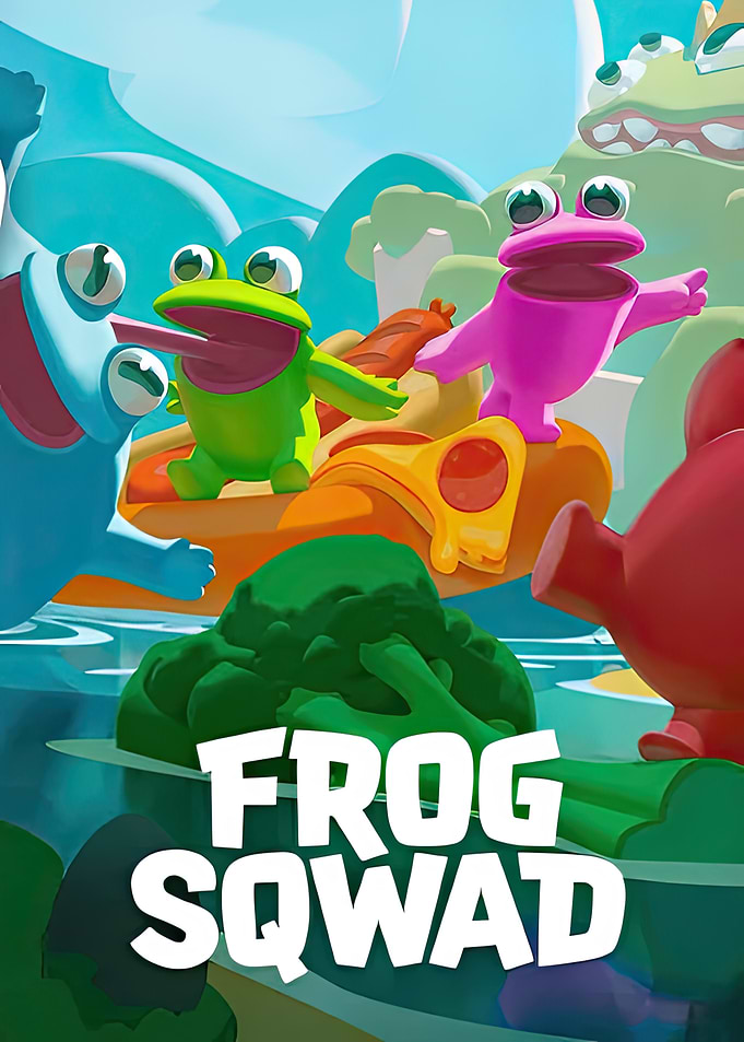 Frog Squad Cartoon Poster