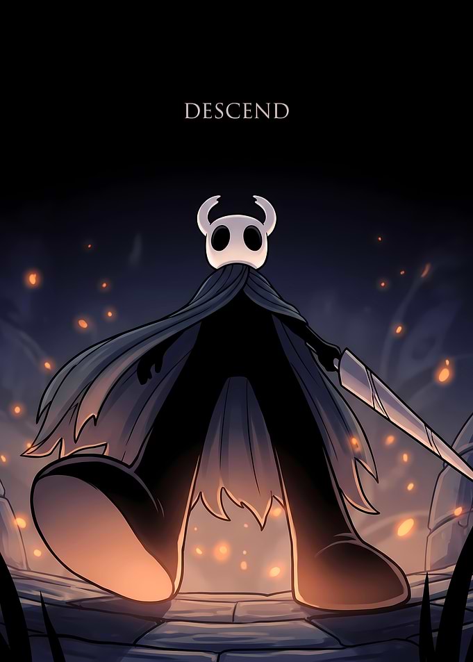 Hollow Knight Descend Poster