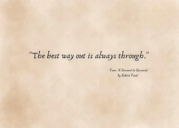 Robert Frost Inspirational Quote Poster