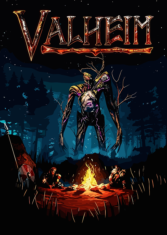 Valheim Viking Campfire Scene