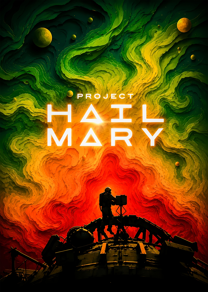 Project Hail Mary Space Poster