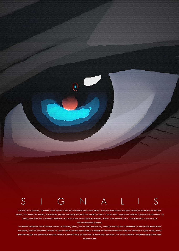 Signalis Elster Eye Poster