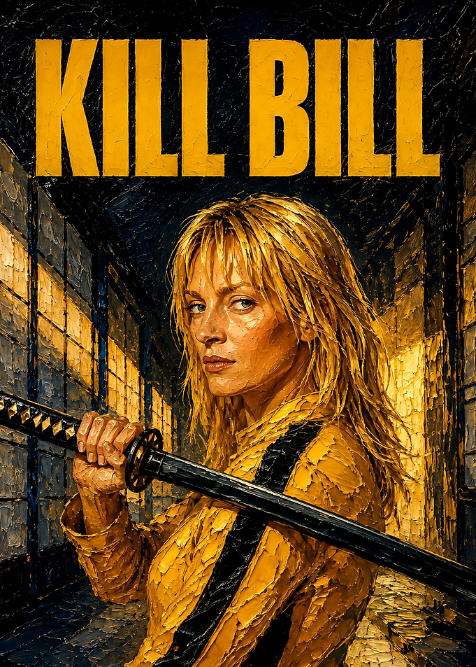 Kill Bill The Bride Oil Painting