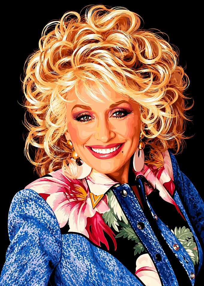 Dolly Parton Portrait Illustration