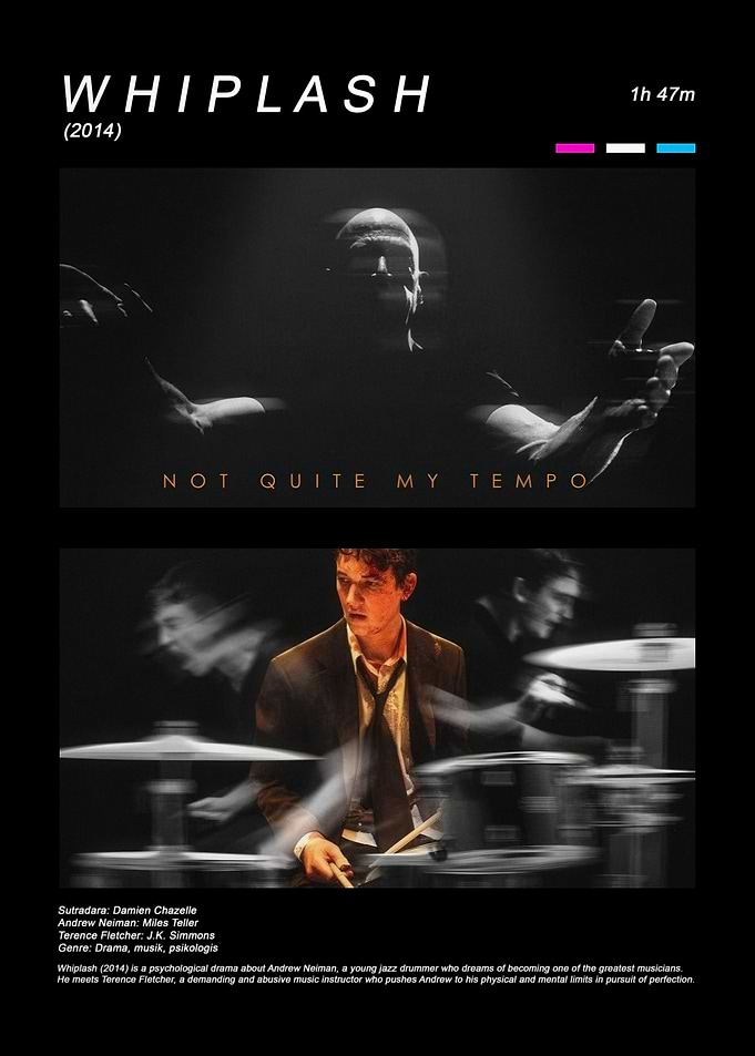 Whiplash Movie Poster Minimalist Design