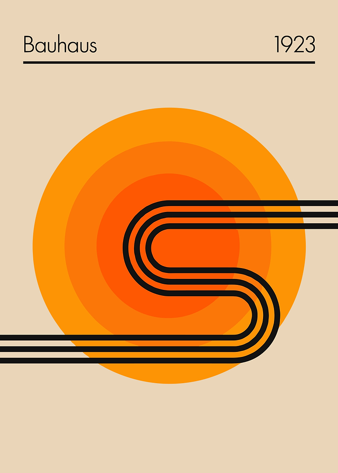 Bauhaus 1923 Minimalist Poster
