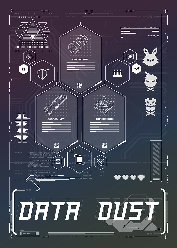 Data Dust Futuristic Gaming Interface