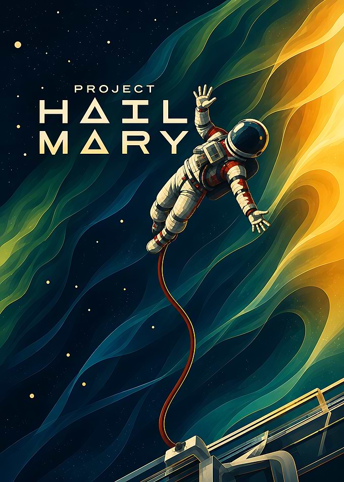 Project Hail Mary Space Poster