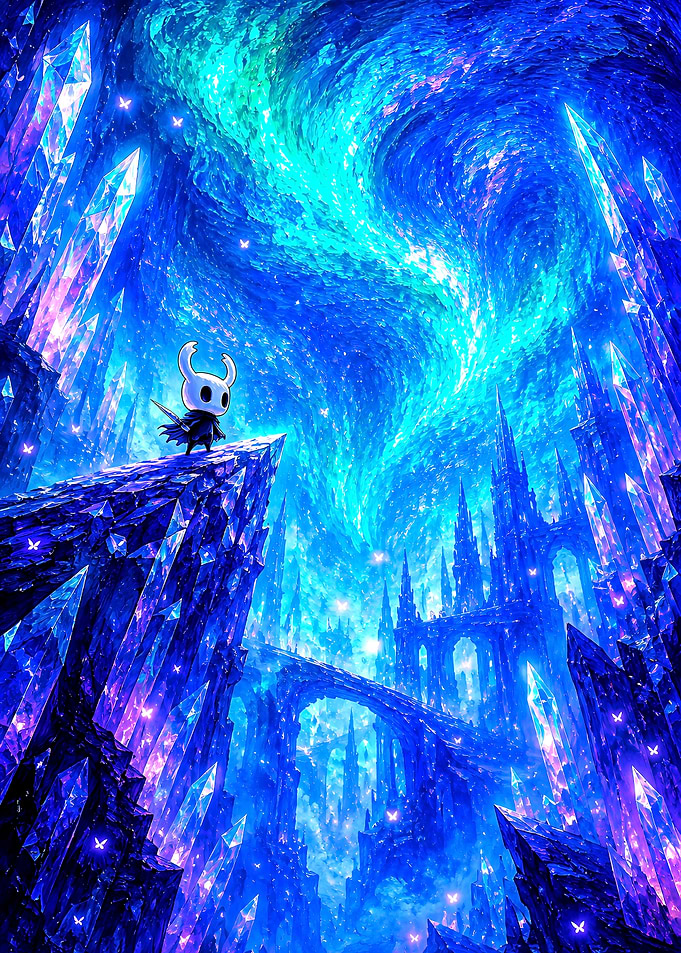 Hollow Knight in Crystal Peak