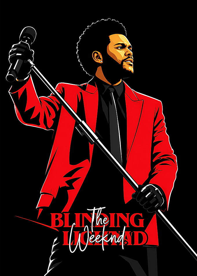 The Weeknd Blinding Lights Poster