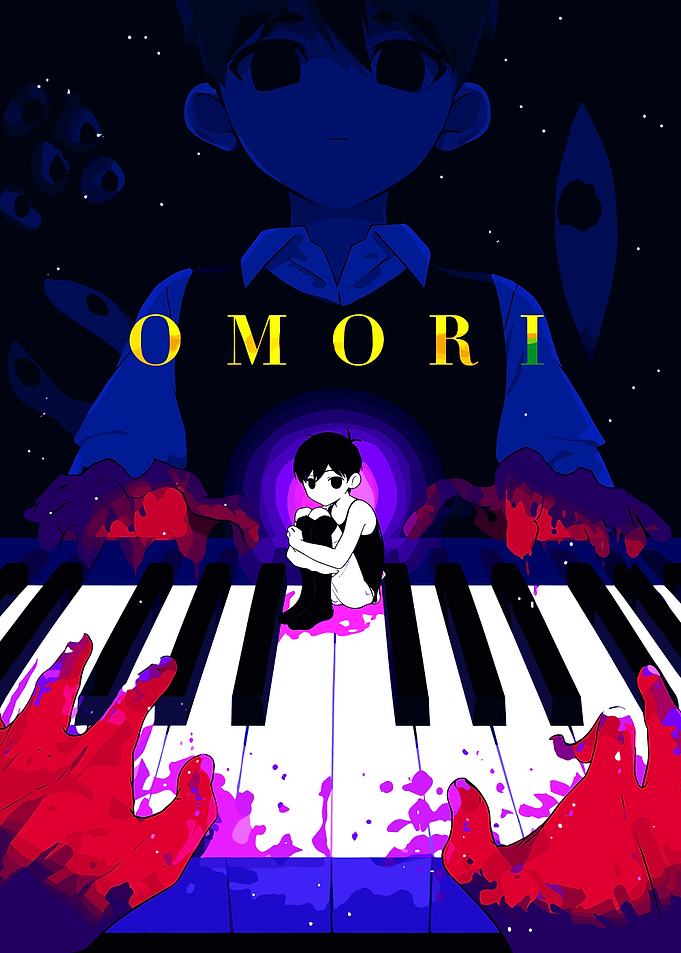 Omori Piano Horror Game Poster